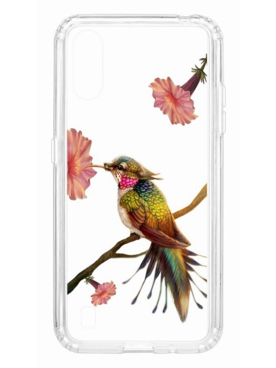 фото Чехол на samsung galaxy a01/a015 kruche print колибри кruче