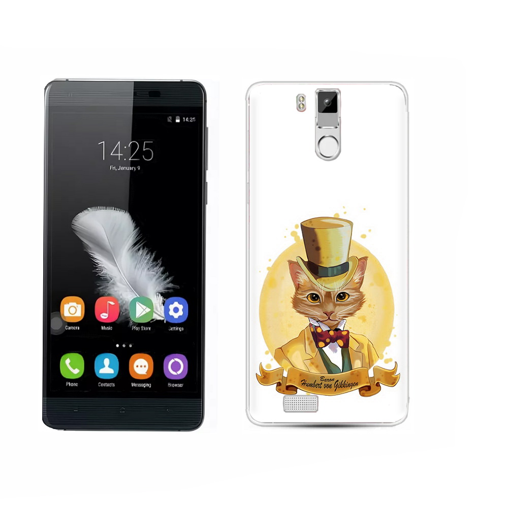 

Чехол MyPads Tocco для Oukitel K6000 Pro кот юрист, Прозрачный, Tocco