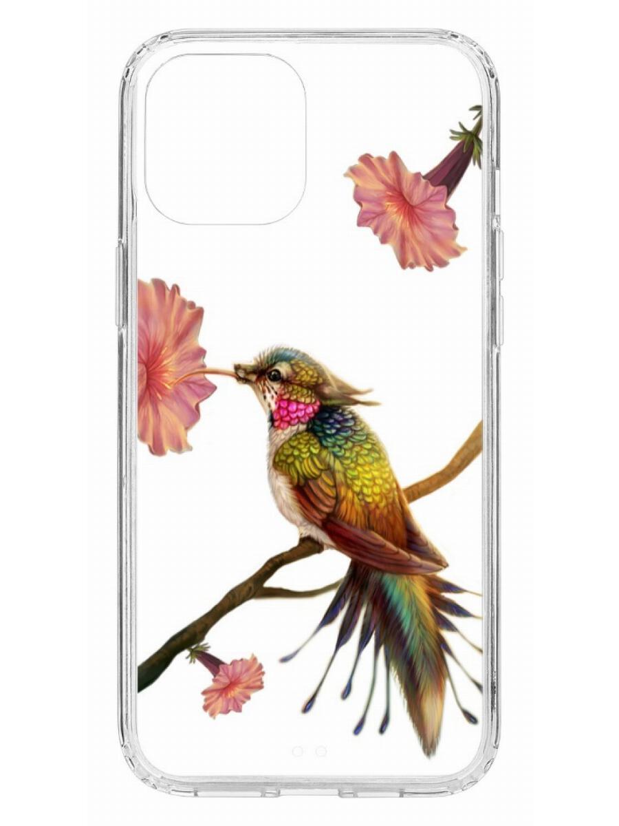 фото Чехол на apple iphone 12 pro max kruche print колибри кruче