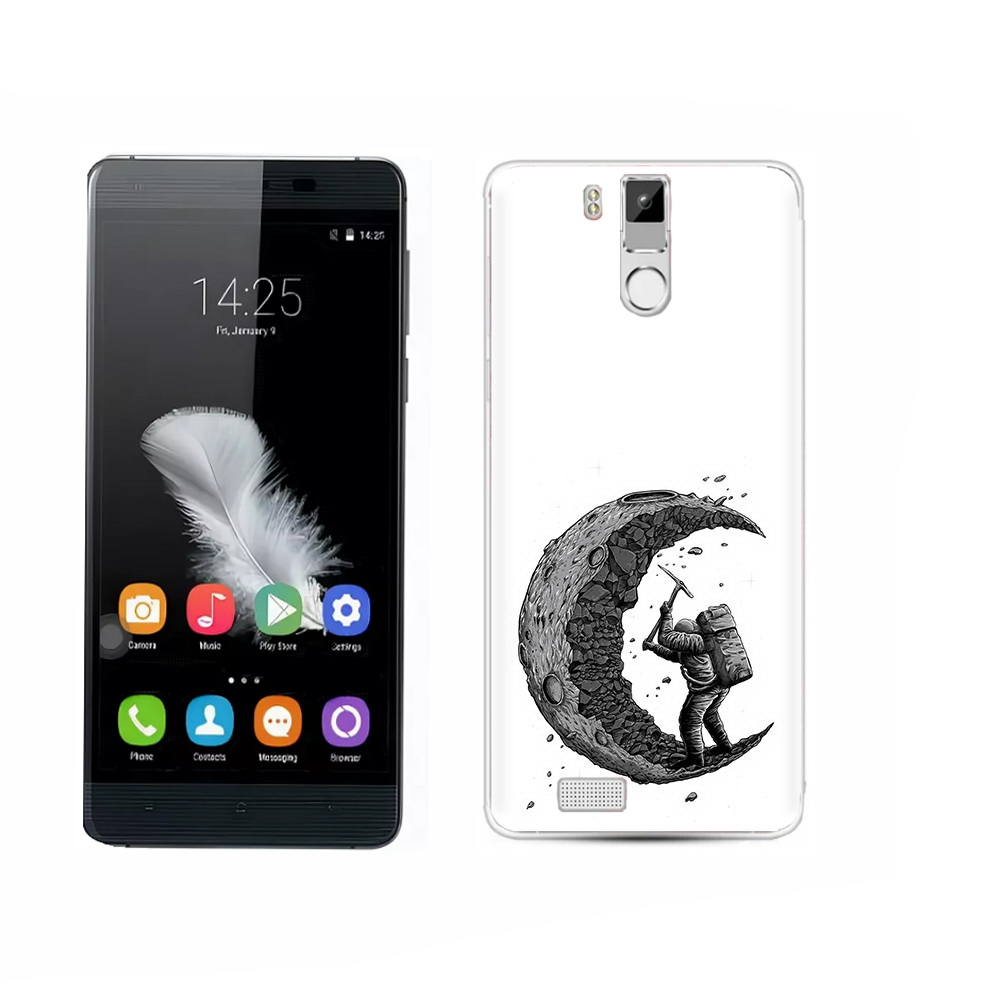 

Чехол MyPads Tocco для Oukitel K6000 Pro камненная луна, Прозрачный, Tocco