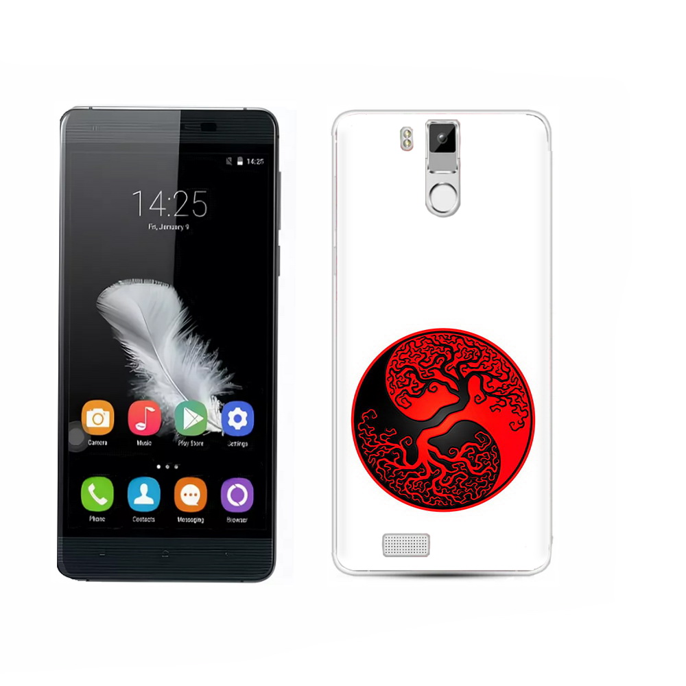 

Чехол MyPads Tocco для Oukitel K6000 Pro инь янь дерево, Прозрачный, Tocco