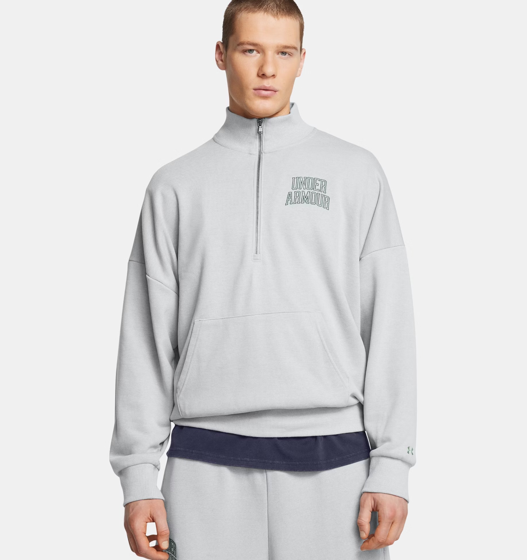 

Худи мужское Under Armour 1386550-011 серое L, Серый, 1386550