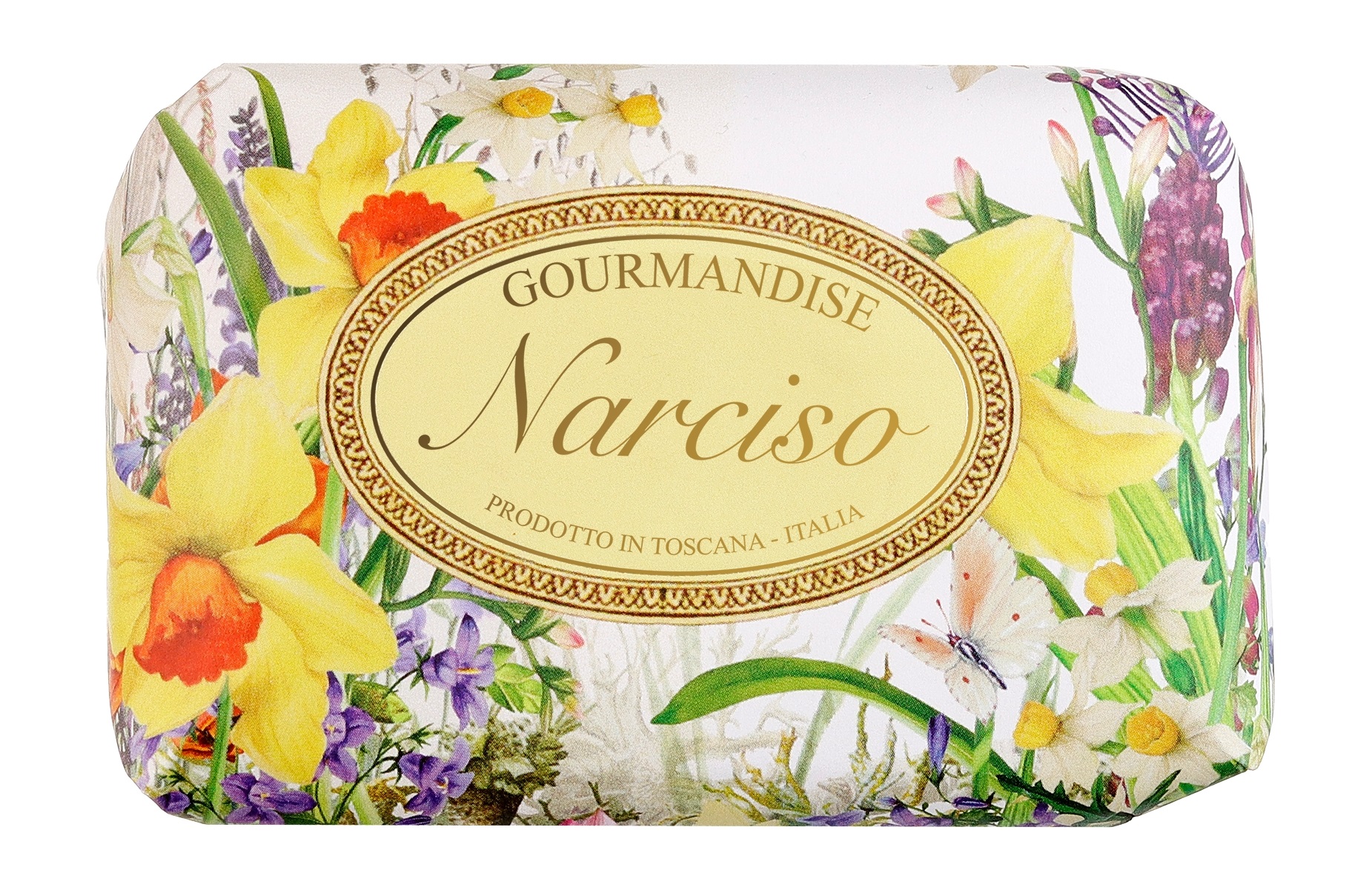 Натуральное мыло c ароматом нарцисса Gourmandise Savon Parfume Narciso