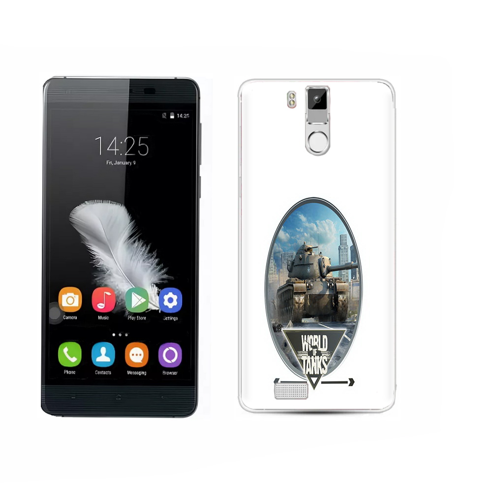 

Чехол MyPads Tocco для Oukitel K6000 Pro игра с танками, Прозрачный, Tocco