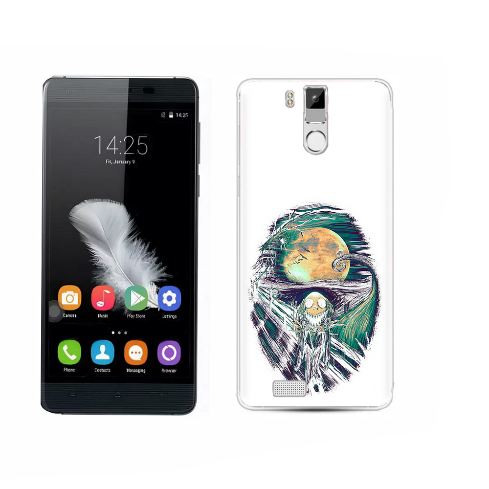 

Чехол MyPads Tocco для Oukitel K6000 Pro зубастое существо абстракция, Прозрачный, Tocco