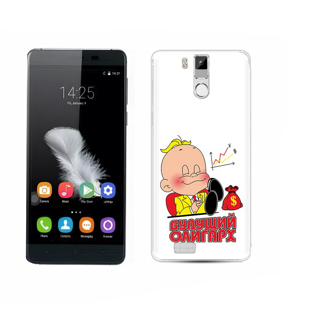 

Чехол MyPads Tocco для Oukitel K6000 Pro Будущий олигарх, Прозрачный, Tocco
