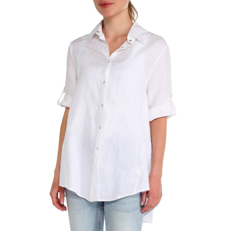 

Рубашка женская Maison David MLY2116 белая XS, Белый, MLY2116