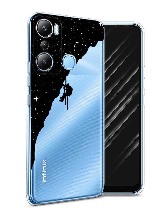 

Чехол Awog на Infinix HOT 20i "Скалолаз в космосе", Черный;белый;бежевый, 3102950-4