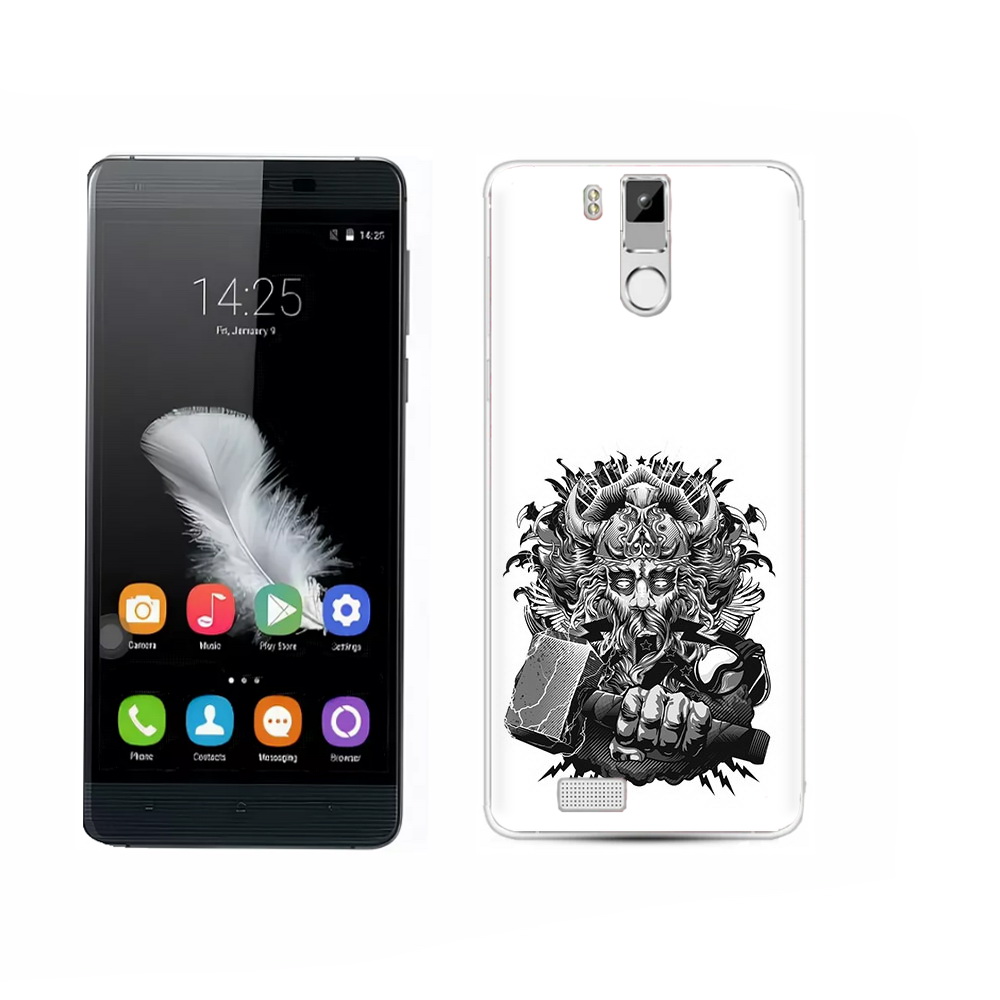 

Чехол MyPads Tocco для Oukitel K6000 Pro злой тор, Прозрачный, Tocco