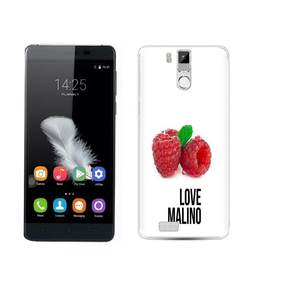 

Чехол MyPads Tocco для Oukitel K6000 Pro Бренд лове малино, Прозрачный, Tocco