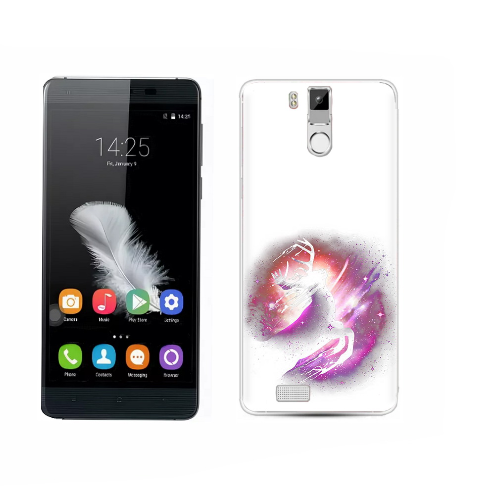 

Чехол MyPads Tocco для Oukitel K6000 Pro звездный олень, Прозрачный, Tocco