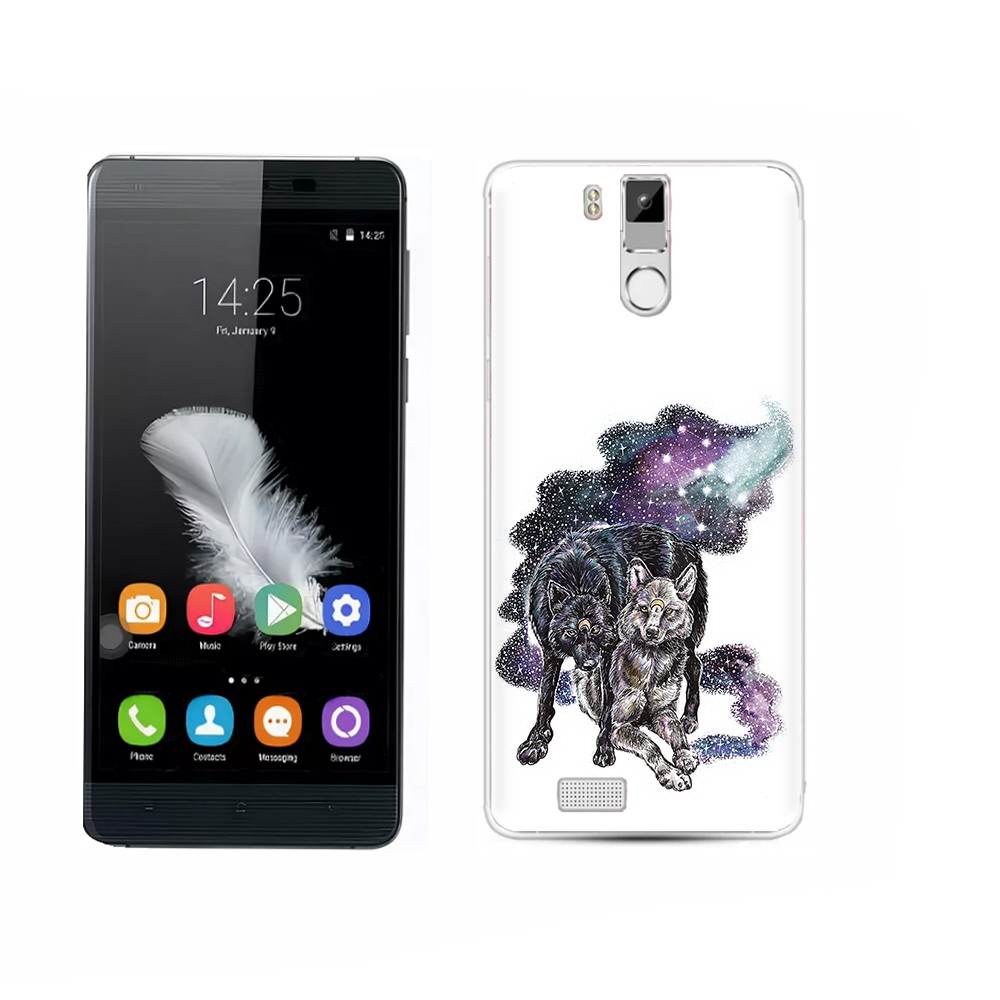 

Чехол MyPads Tocco для Oukitel K6000 Pro звездные волки, Прозрачный, Tocco