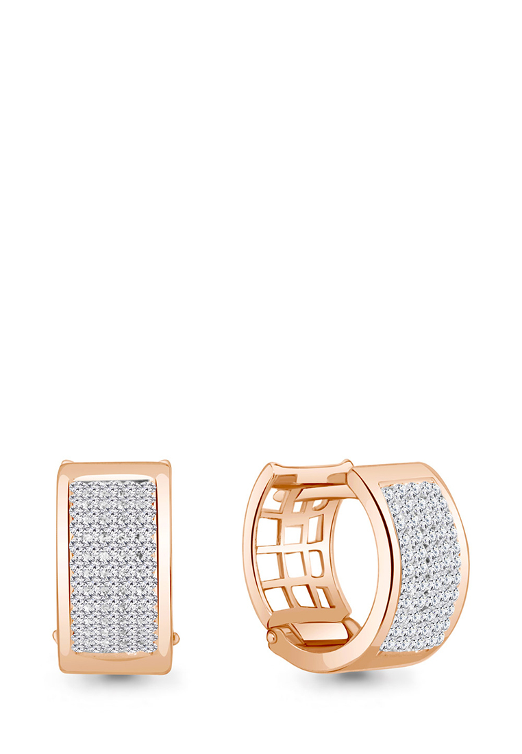 

Серьги конго из серебра с фианитом Kari Jewelry 43950.6, 43950.6