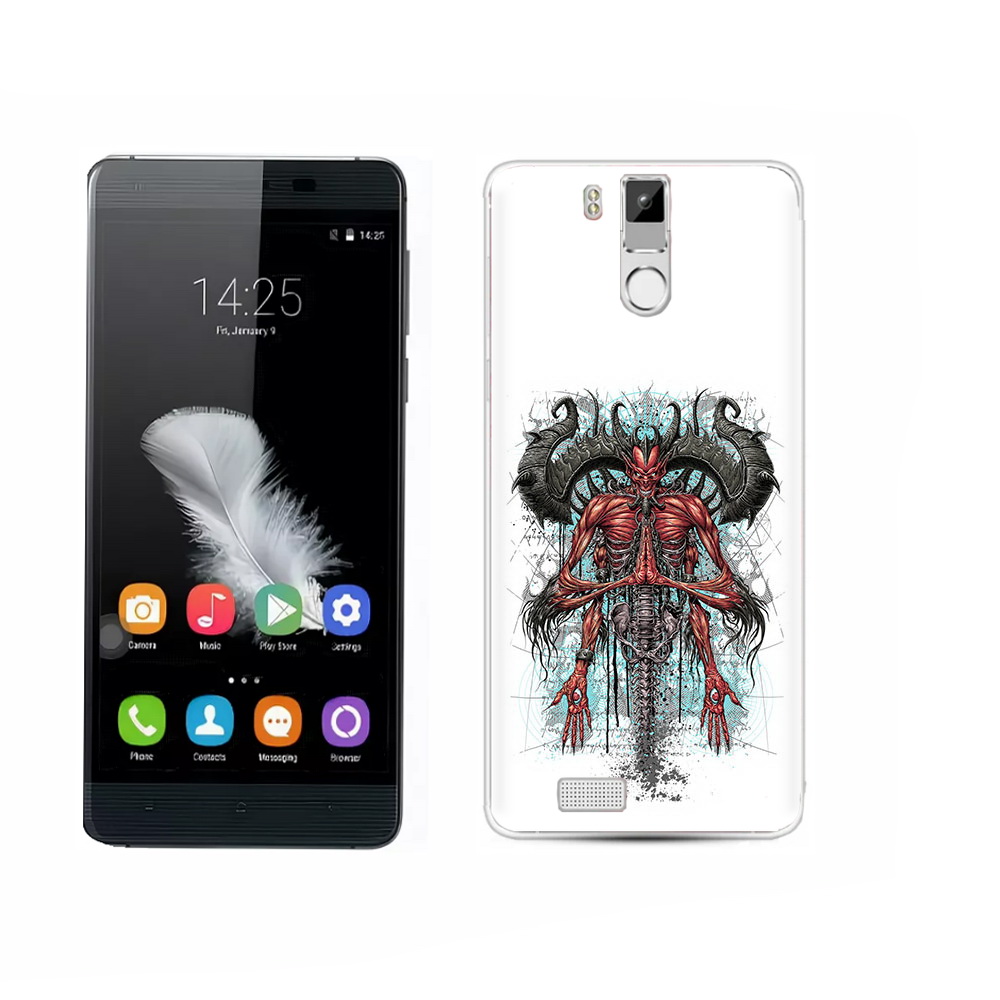 

Чехол MyPads Tocco для Oukitel K6000 Pro дьявол, Прозрачный, Tocco