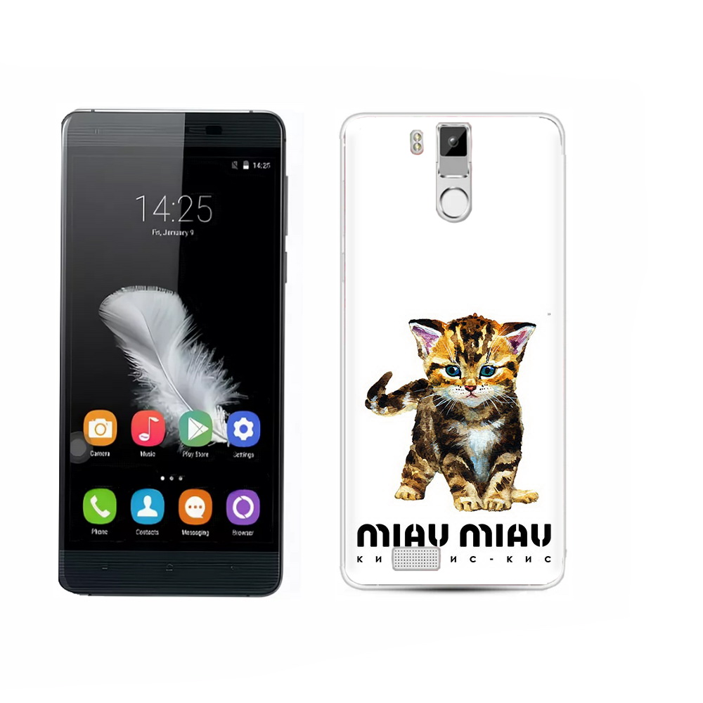 

Чехол MyPads Tocco для Oukitel K6000 Pro Бренд miau miau, Прозрачный, Tocco