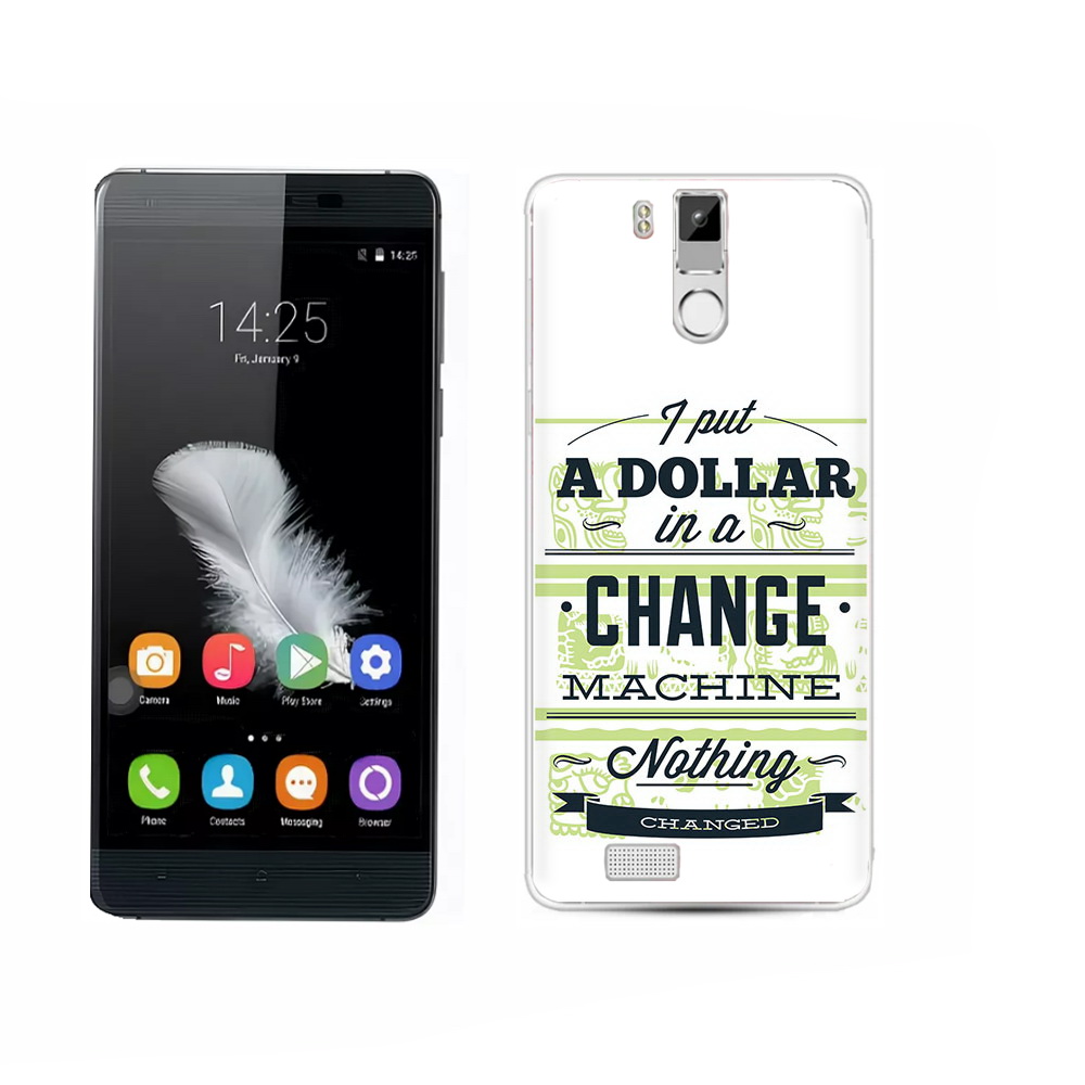 

Чехол MyPads Tocco для Oukitel K6000 Pro доллар надпись, Прозрачный, Tocco
