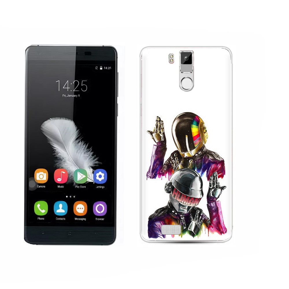 

Чехол MyPads Tocco для Oukitel K6000 Pro диско космонавты, Прозрачный, Tocco
