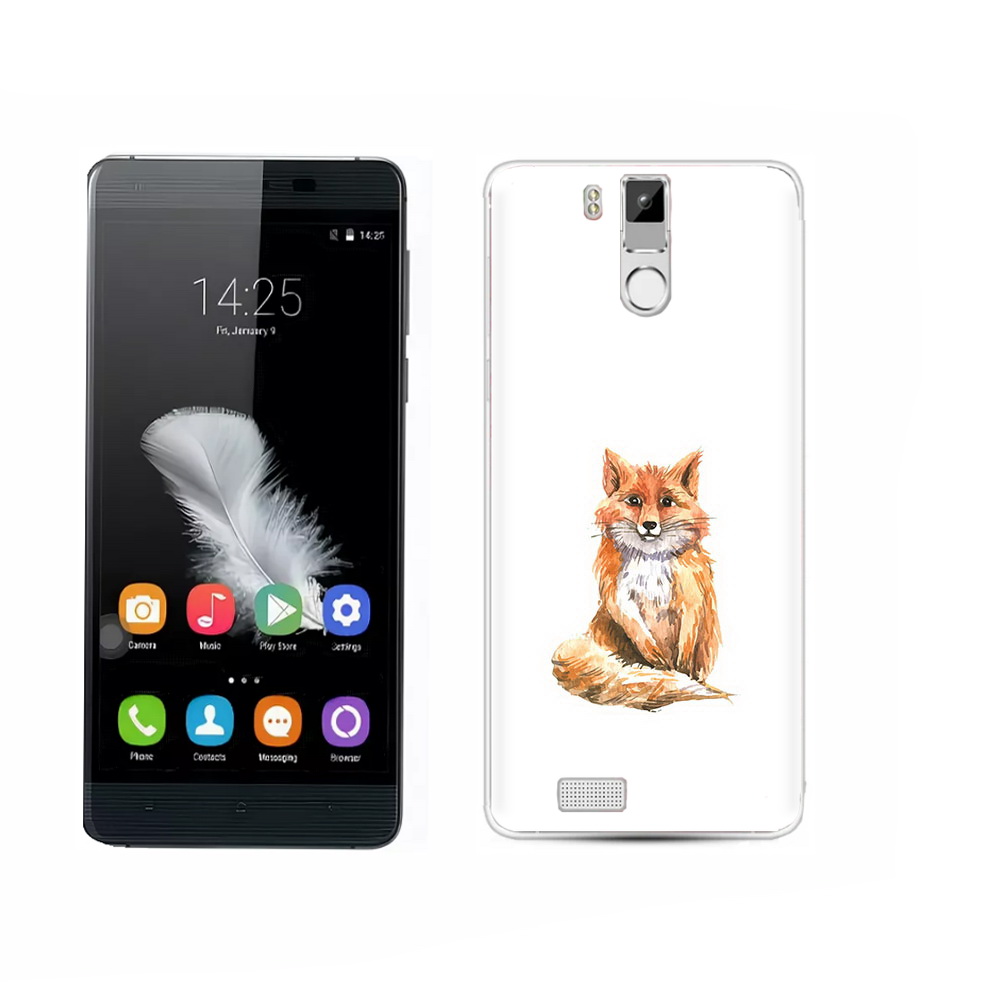 

Чехол MyPads Tocco для Oukitel K6000 Pro детская лиса, Прозрачный, Tocco