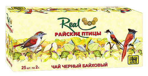 

Чай черный Real райские птицы в пакетиках 2 г х 25 шт