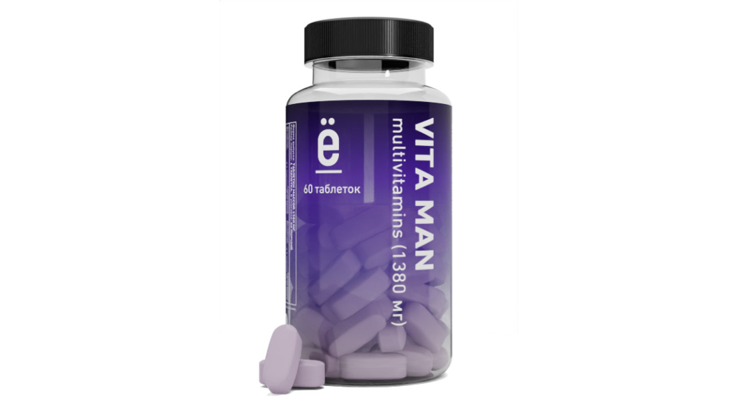 Vita Man Ё|батон 1380 мг таблетки 60 шт.