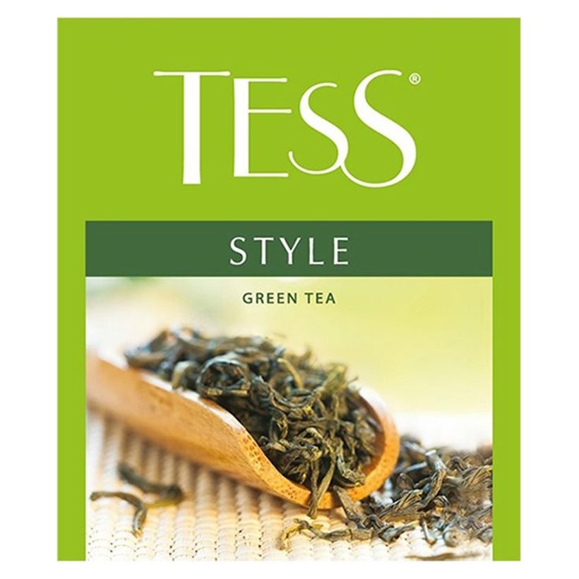 фото Чай tess style зеленый 100 х 1,8 г