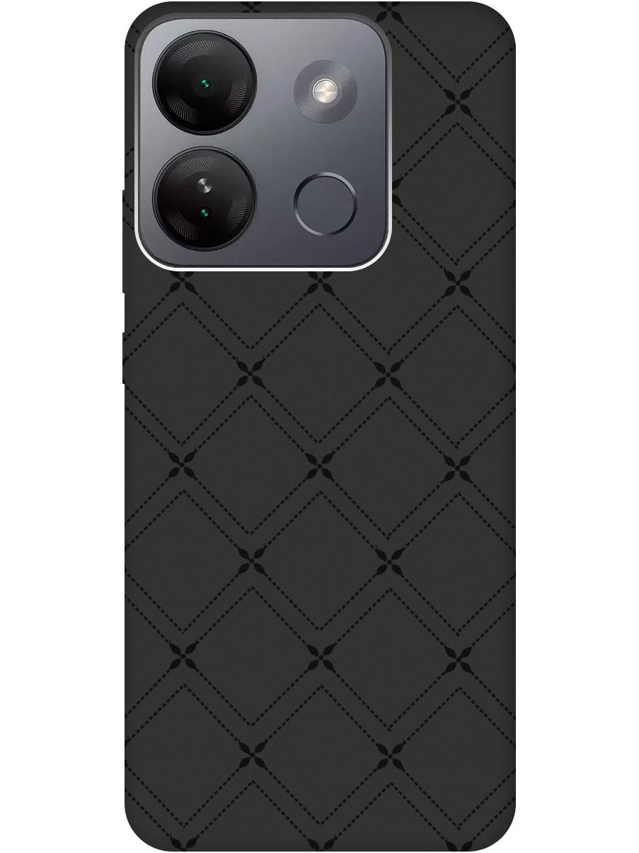 

Силиконовый чехол на Infinix Smart 7 HD с рисунком "Стильные линии" Soft Touch черный, 20000209