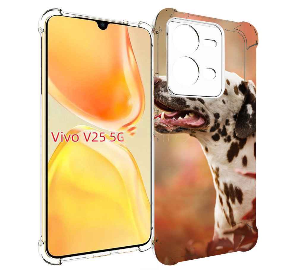 

Чехол MyPads далматин для Vivo V25 5G / V25e, Прозрачный, Tocco
