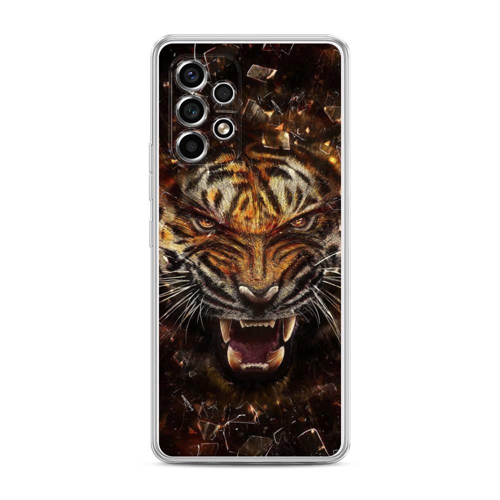 

Чехол на Samsung Galaxy A53 5G "Тигр осколки", Оранжевый;серый;черный, 2104550-1