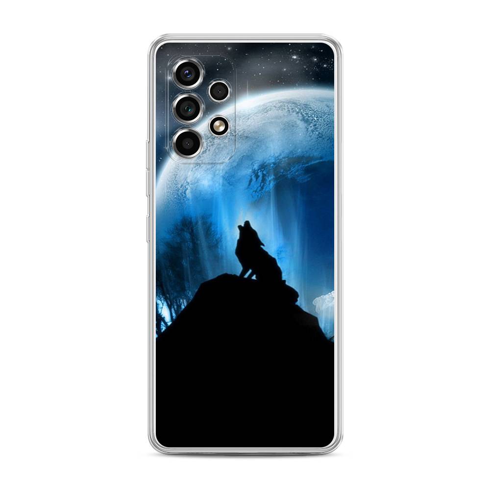 

Чехол на Samsung Galaxy A53 5G "Волк 2", Синий;черный;белый, 2104550-1