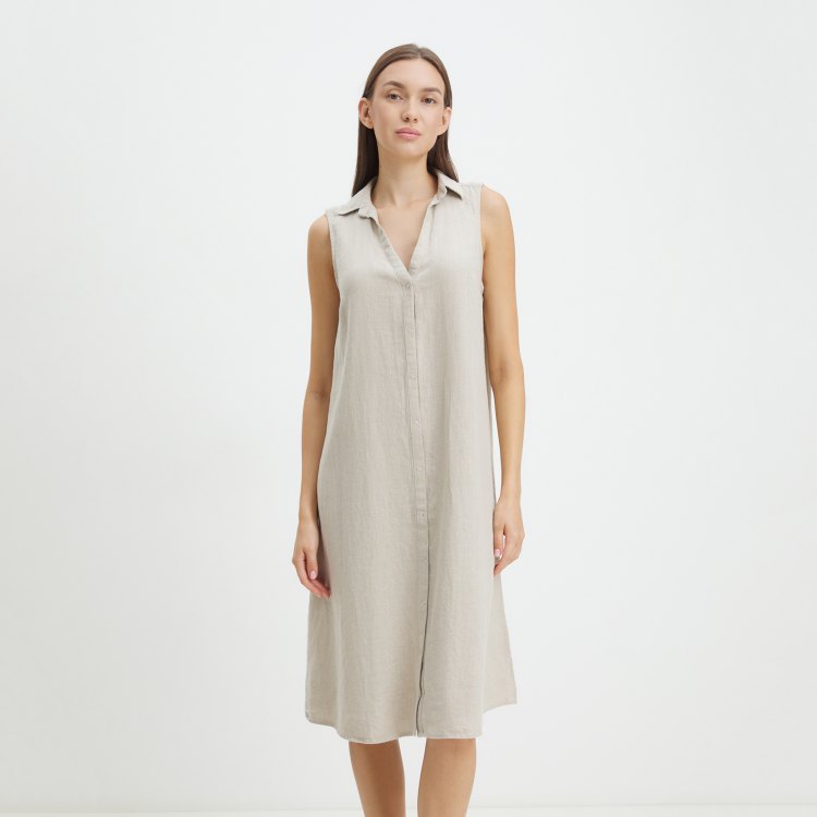

Платье женское Maison David BLN924 бежевое XS, Бежевый, BLN924