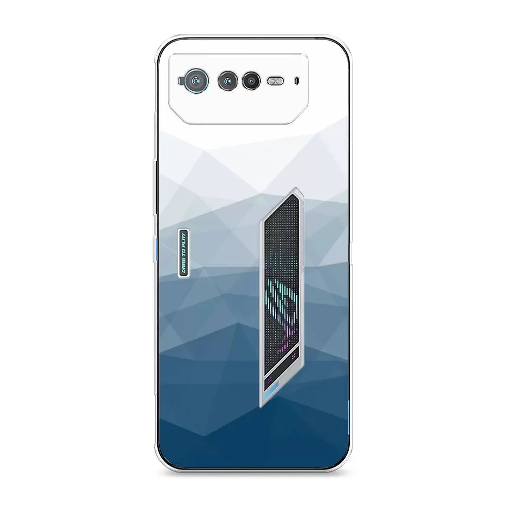 

Силиконовый чехол Awog "Абстракция небо" для Asus ROG Phone 6, Синий;серый;прозрачный, 44650-3