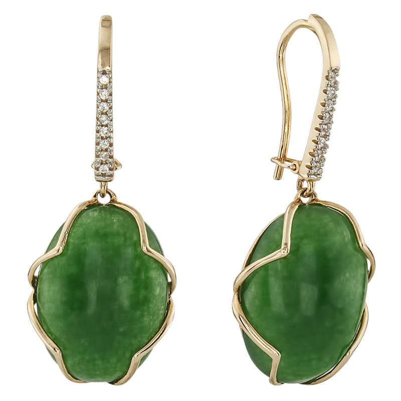 

Серьги из красного золота с агатом ALORIS 1122АгзКц, Серьги 1122АгзКц