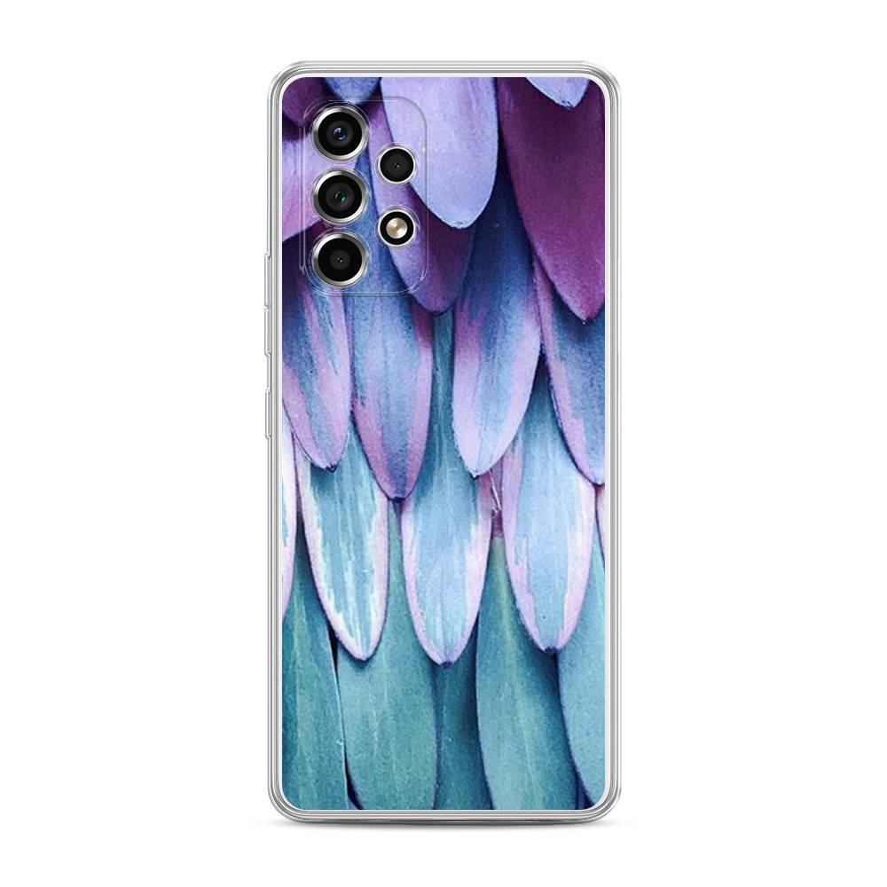 

Чехол на Samsung Galaxy A53 5G "Синее перо", Фиолетовый;голубой, 2104550-3