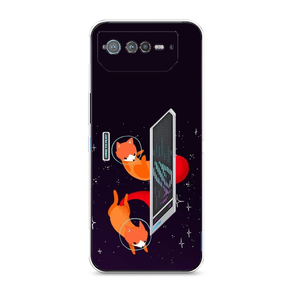 

Чехол Awog на Asus ROG Phone 6 "Лисы космонавты", 44650-4