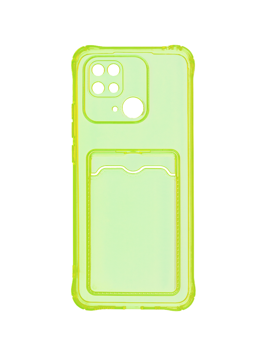 

Чехол для Xiaomi Redmi 10C с картхолдером и защитой камеры, желтый, ZSCH-XIA-RDM-10C