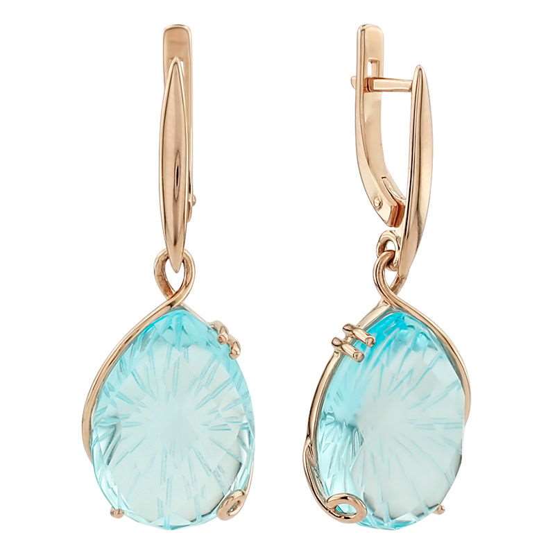 

Серьги из красного золота с топазом ALORIS 1115Т, Серьги 1115Т