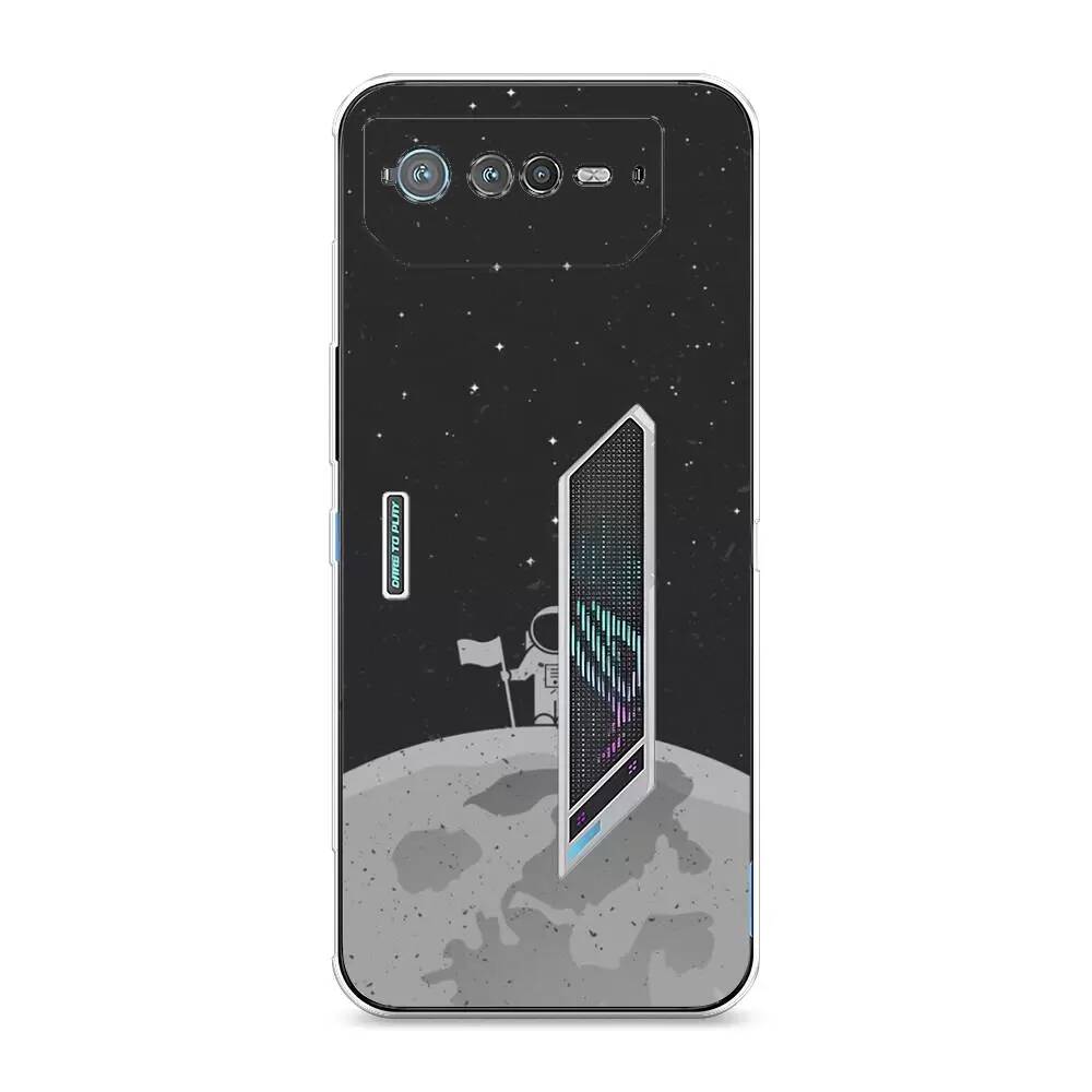 

Силиконовый чехол Awog "Первый на Луне" для Asus ROG Phone 6, Разноцветный;прозрачный, 44650-4