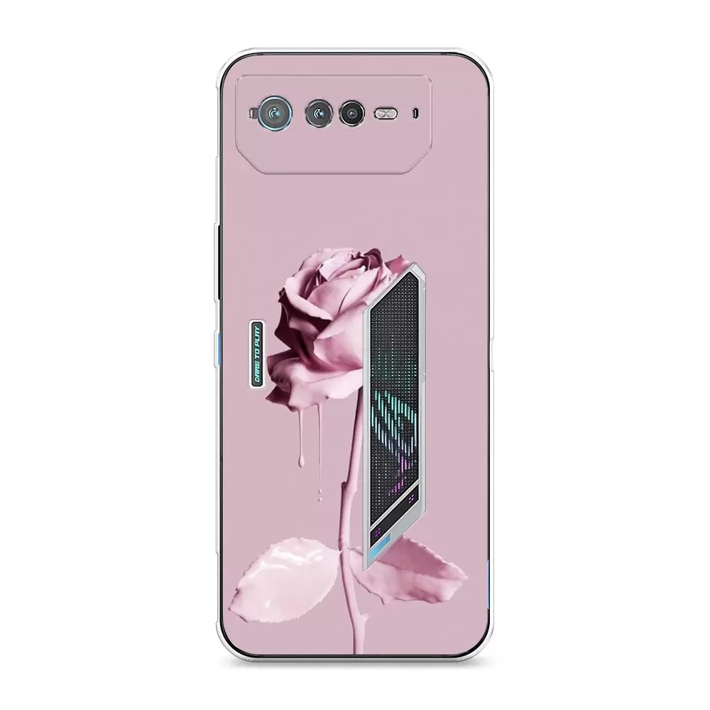 

Силиконовый чехол Awog "Роза в краске" для Asus ROG Phone 6, Розовый, 44650-8