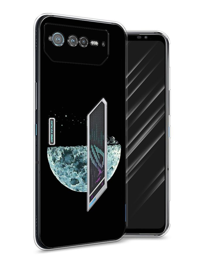 

Силиконовый чехол Awog "Космос" для Asus ROG Phone 6, Черный;прозрачный, 44650-4