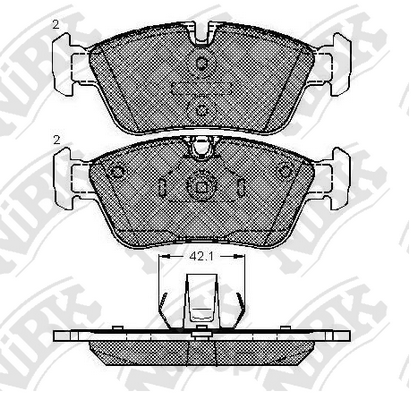 

Тормозные колодки NiBK PN0010