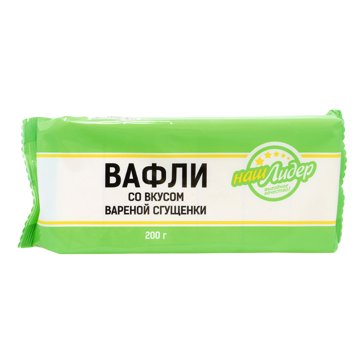 

Вафли Наш лидер со вкусом вареной сгущенки 200 г