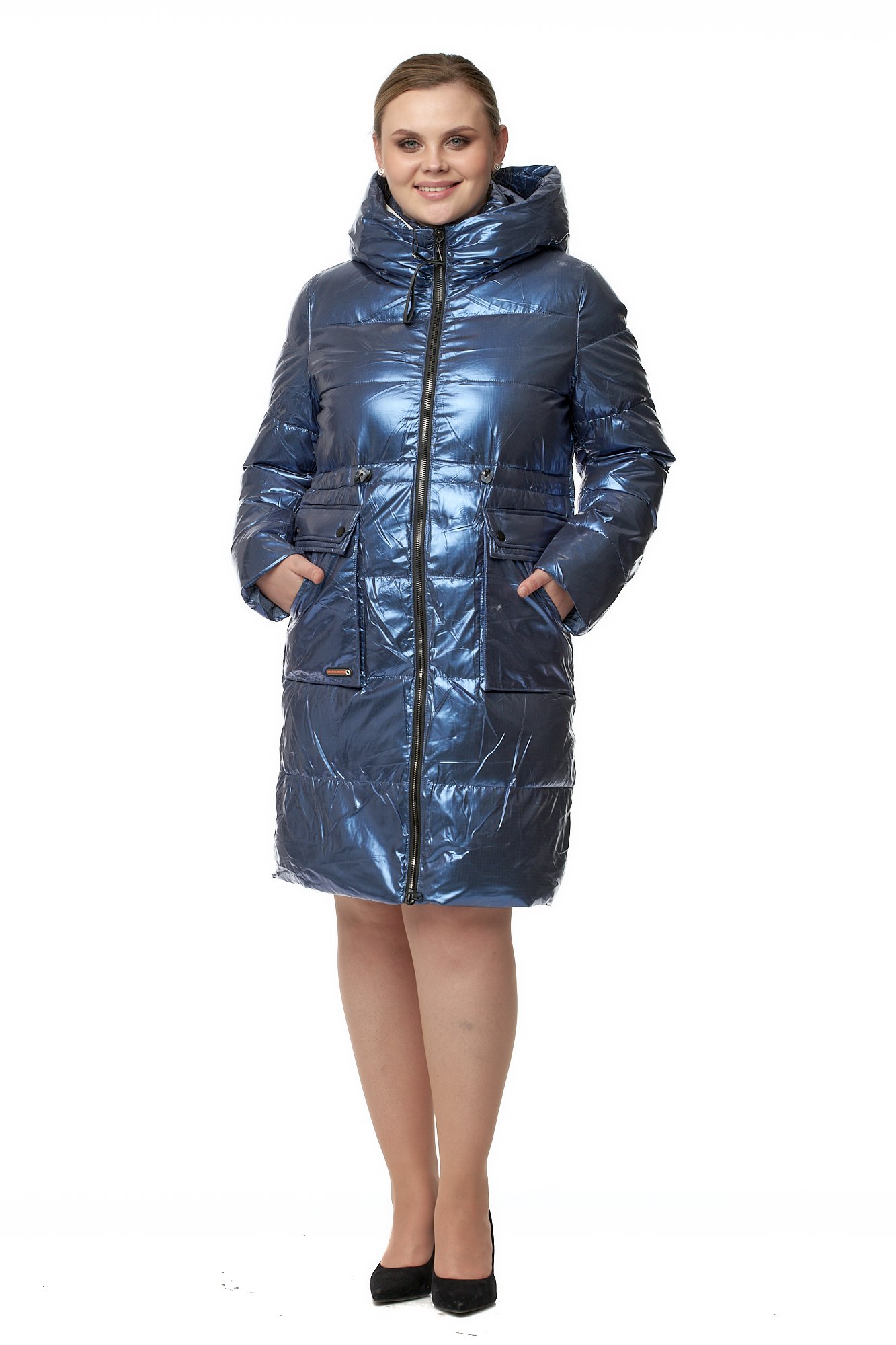 

Куртка женская МОСМЕХА 8019388 синяя 46 RU, 8019388