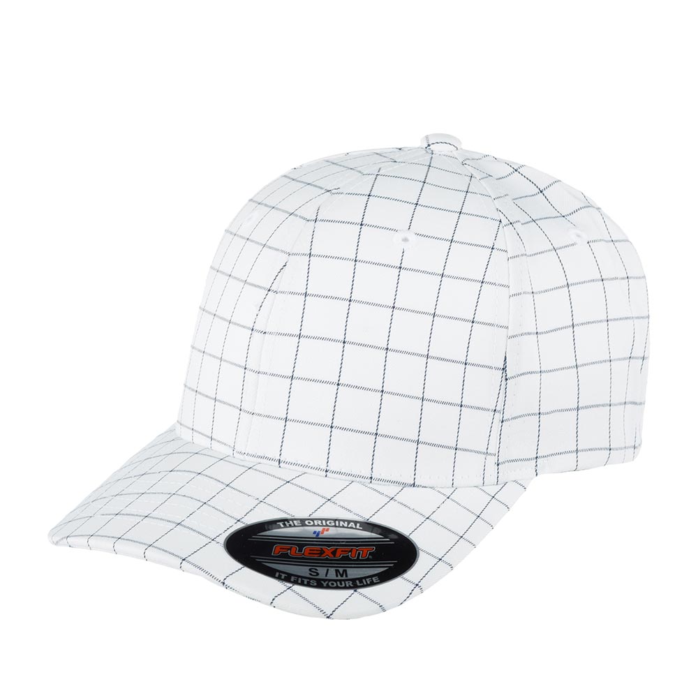 

Бейсболка унисекс FLEXFIT 9277 белая / темно-синяя, р. 60, Синий, 9277