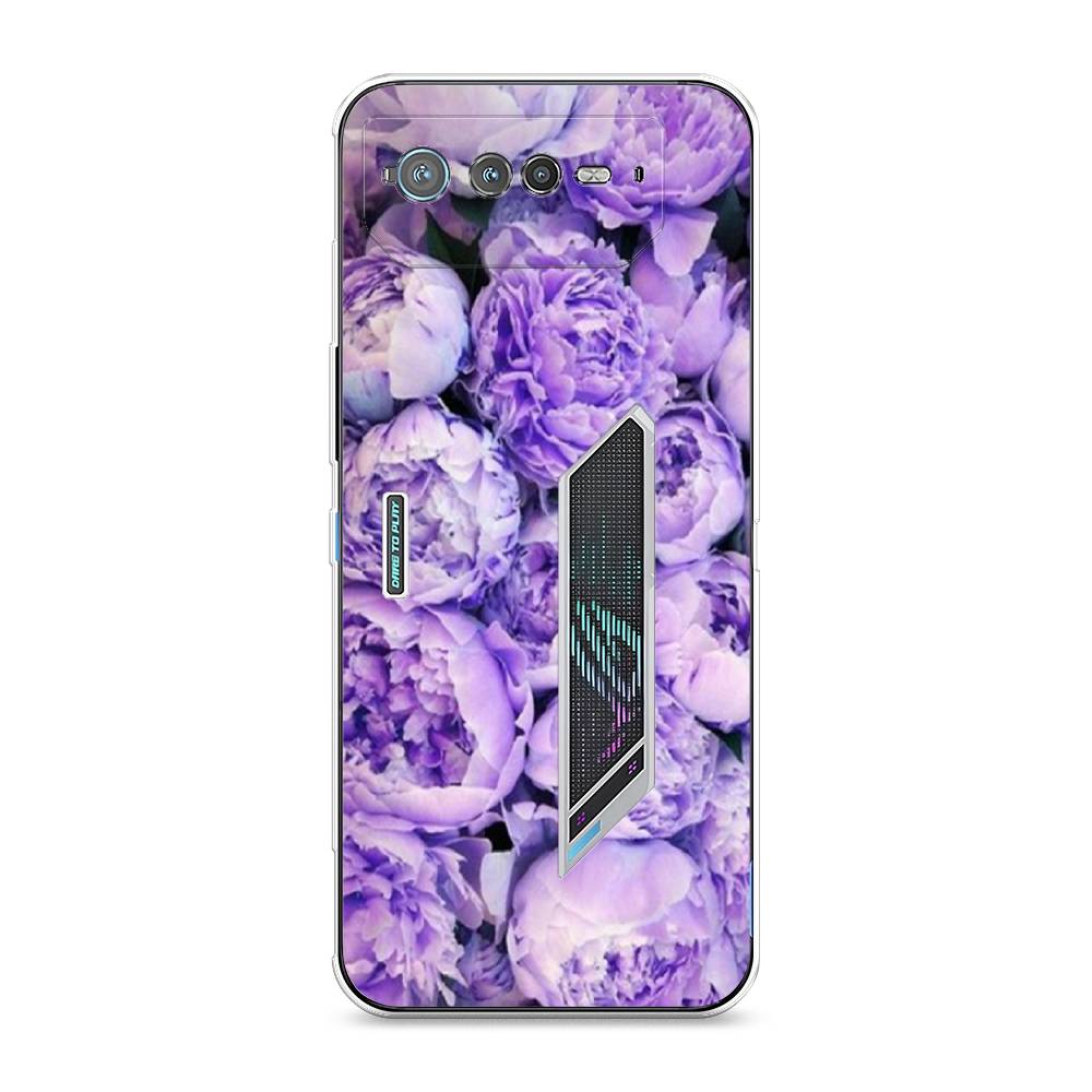 

Чехол Awog на Asus ROG Phone 6 "Пионы сиреневые", 44650-8