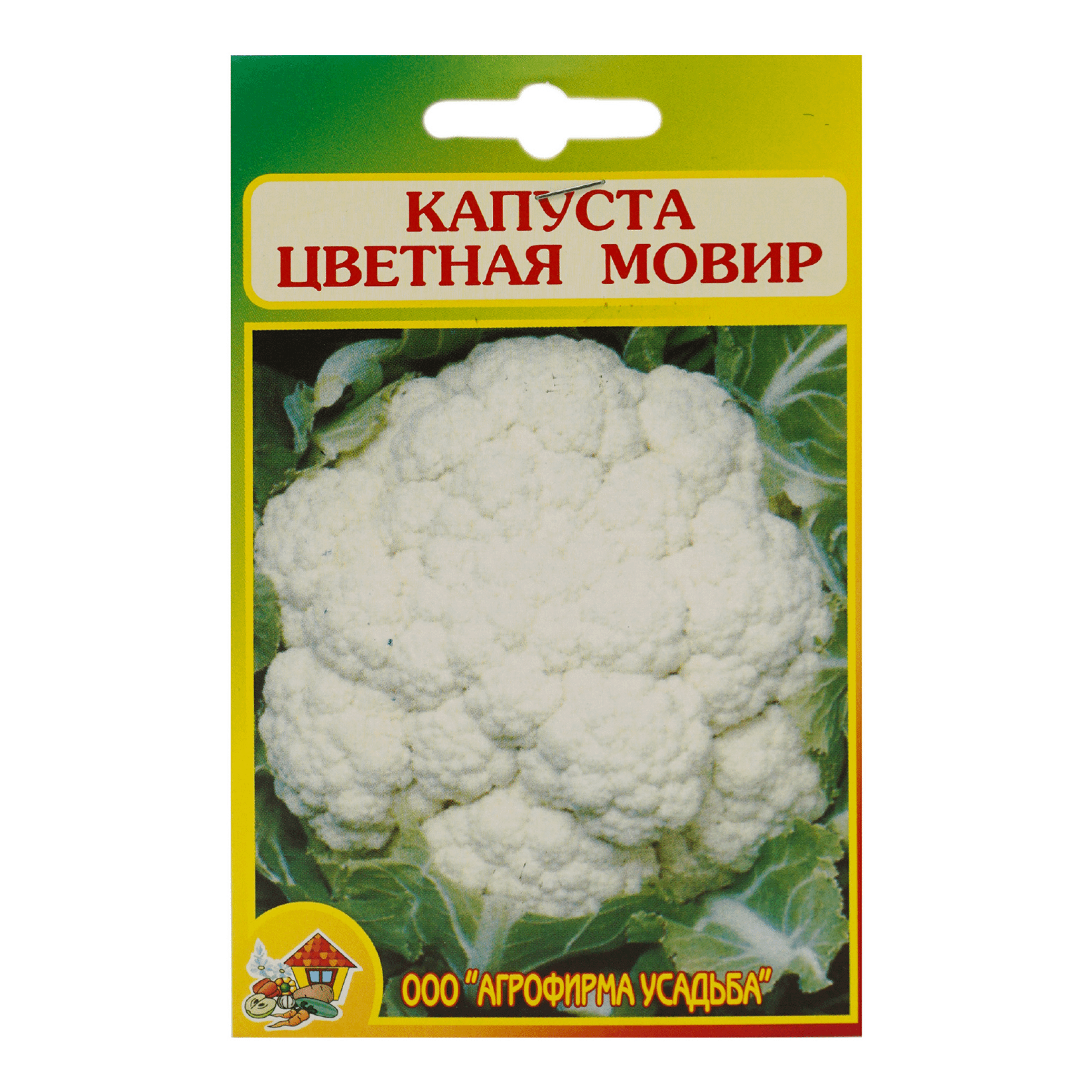 

Семена Агрофирма Усадьба Капуста цветная Мовир 74 0,1 г