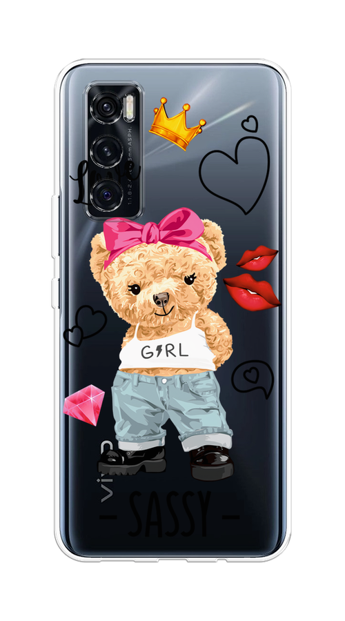 

Чехол на Vivo V20 SE "Sugar Mommy", Голубой;белый;розовый, 263550-6