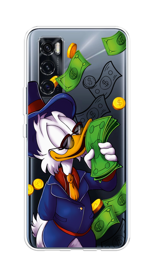 

Чехол на Vivo V20 SE "Scrooge McDuck with Money", Синий;зеленый;белый, 263550-6