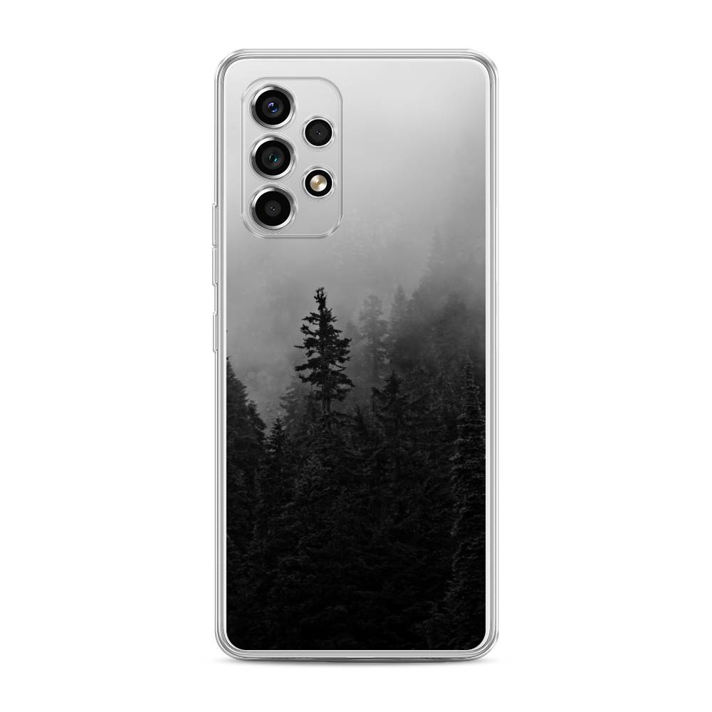 

Чехол на Samsung Galaxy A53 5G "Туманный лес", Серый;черный, 2104550-2