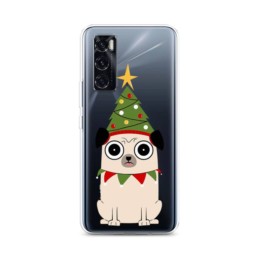 

Чехол для Vivo V20 SE "Собачка с ёлочкой", Бежевый;красный;зеленый, 263550-1