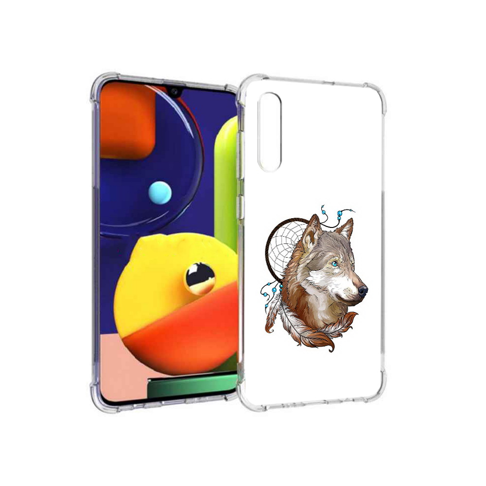 

Чехол MyPads Tocco для Samsung Galaxy A70 волк и ловец снов (PT128584.546.269), Прозрачный, Tocco